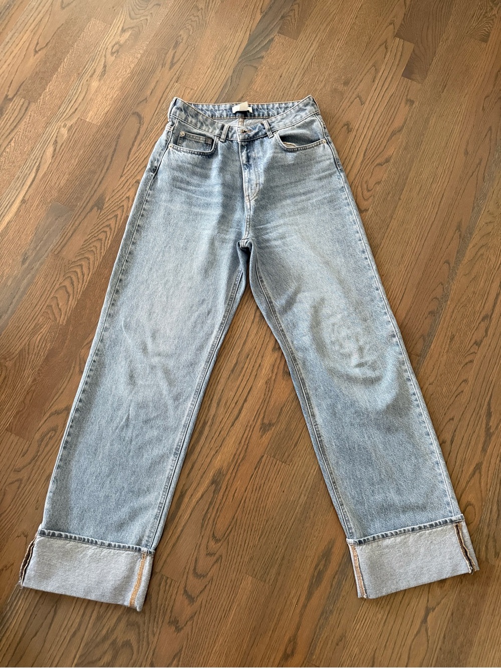 H&M Light Blue Straight Leg Jeans